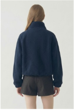 Navy Sherpa Jacket