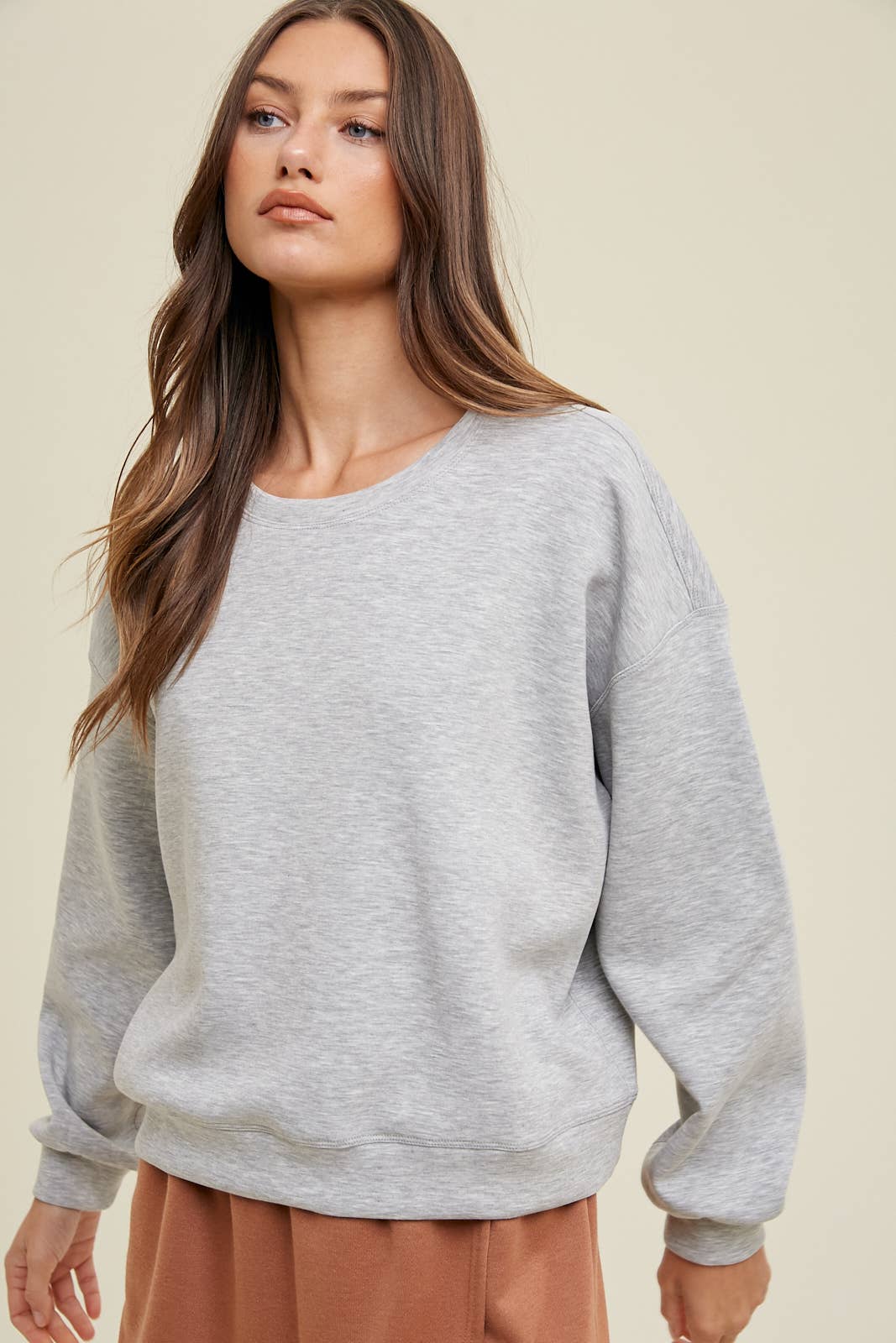 SCUBA RELAXED CROP SWEATSHIRT