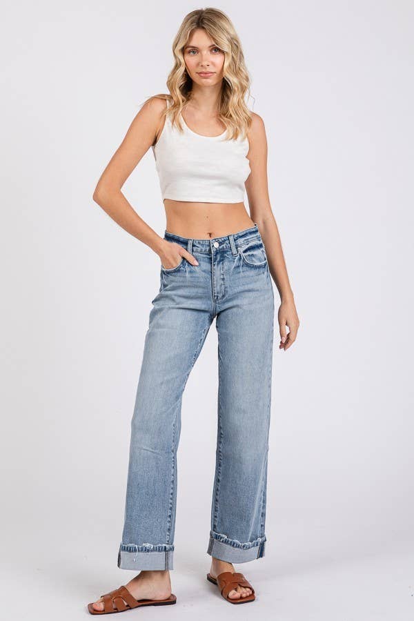PETRA 153- SUPER SOFT TOUCH LOW RISE COMFORT BAGGY STRAIGHT