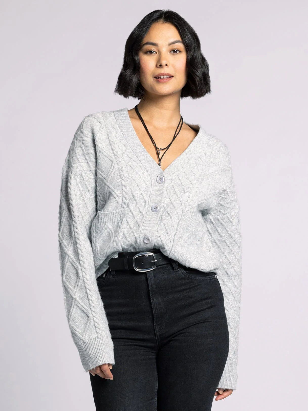 Heather Grey Calista Cardigan