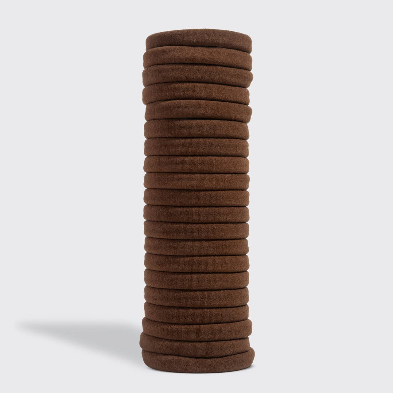 Seamless Hair Elastics 20pc Set - Chocolate