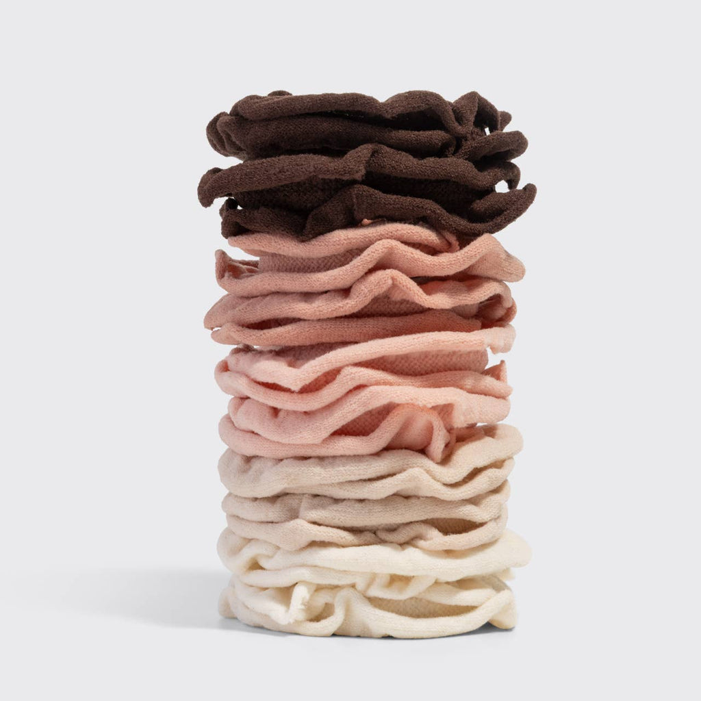 Petal Hair Elastics 10pc Set - Blush