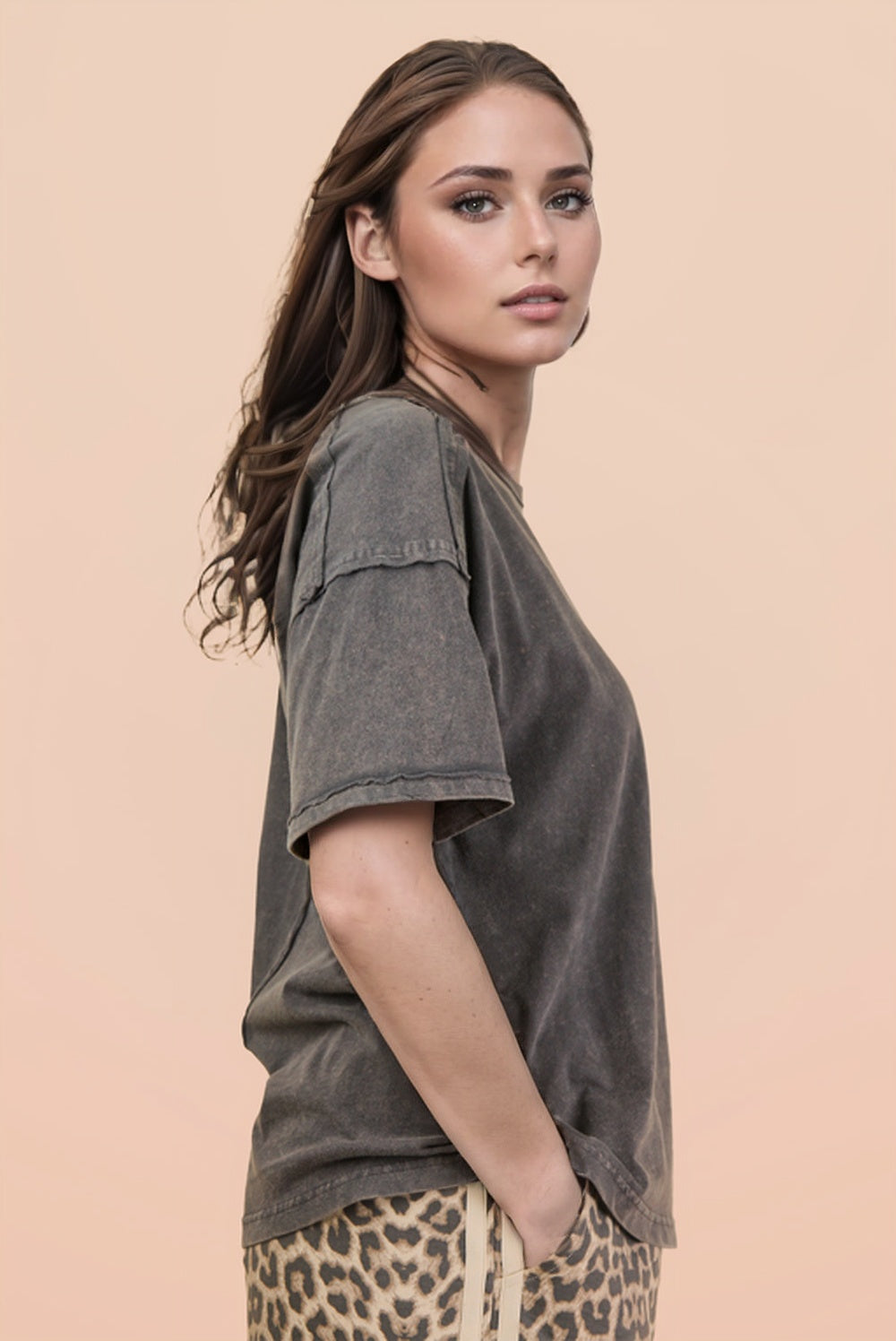Short Sleeve Washed Pocket Tee