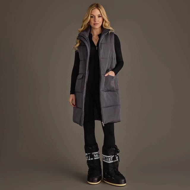 Dk. Gray Long Vest