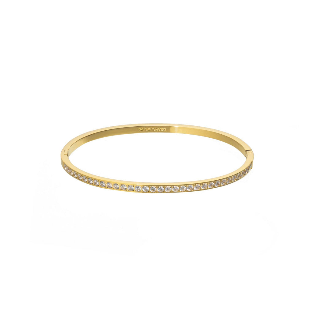 B. Grands Waterproof Gold Lined Tennis Bangle