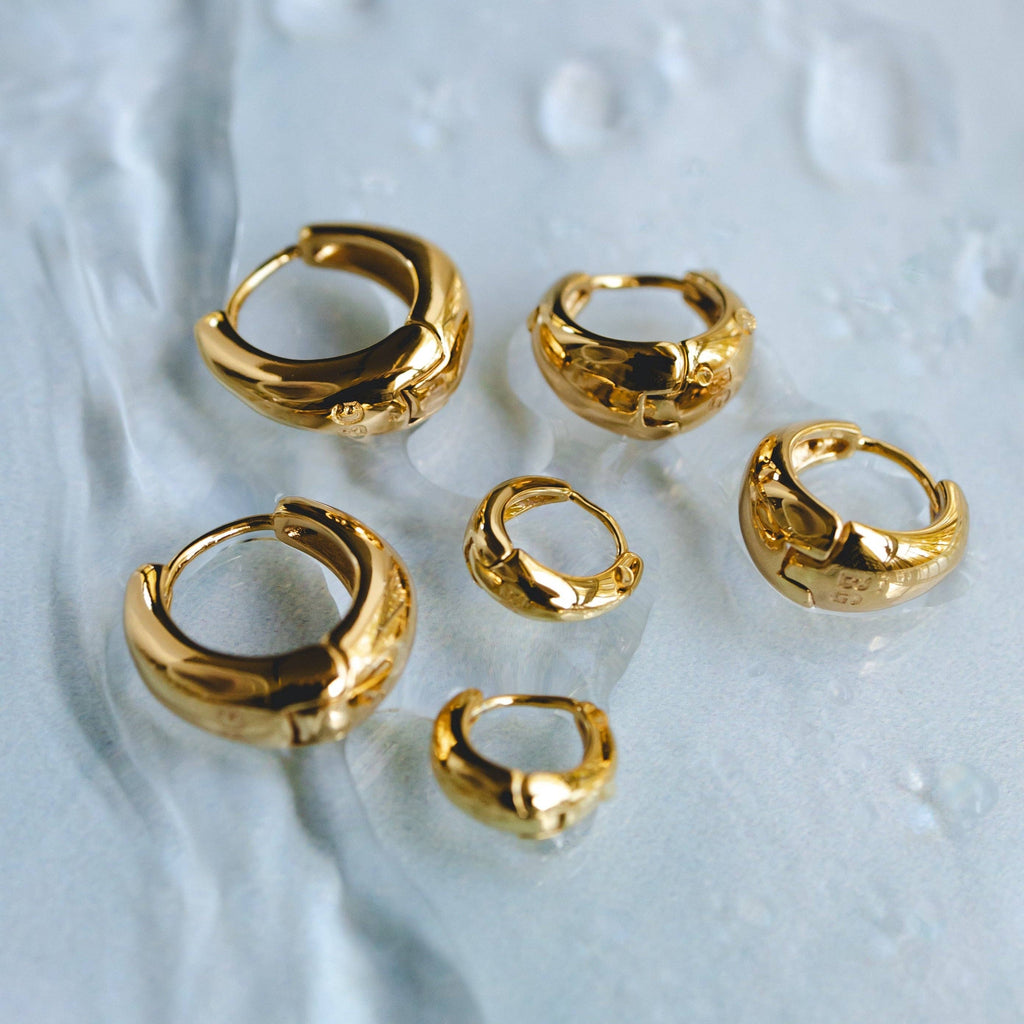 B. Grands 18K Gold 13mm Zenith Hoops