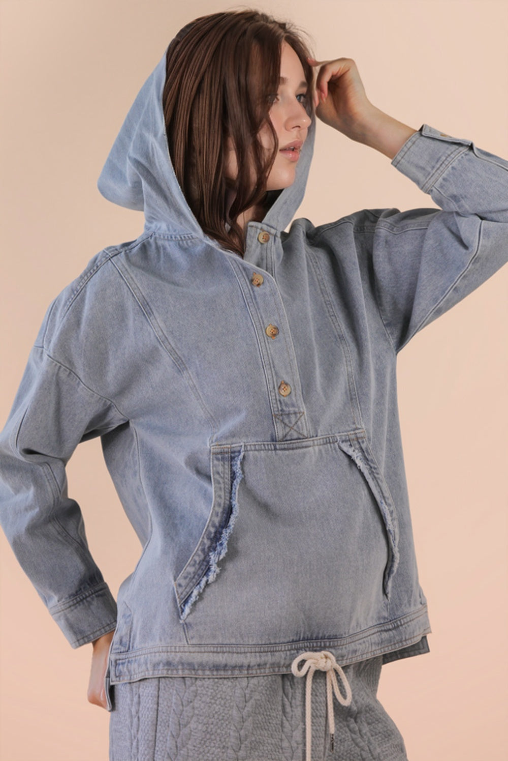 Denim Hoodie