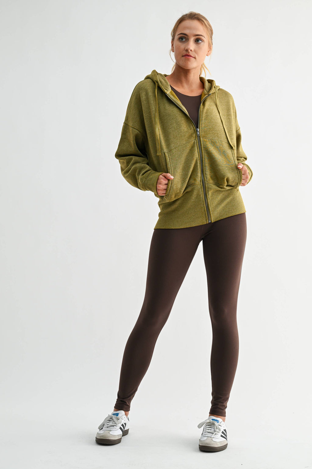 Burnout Hoodie Zip-Up