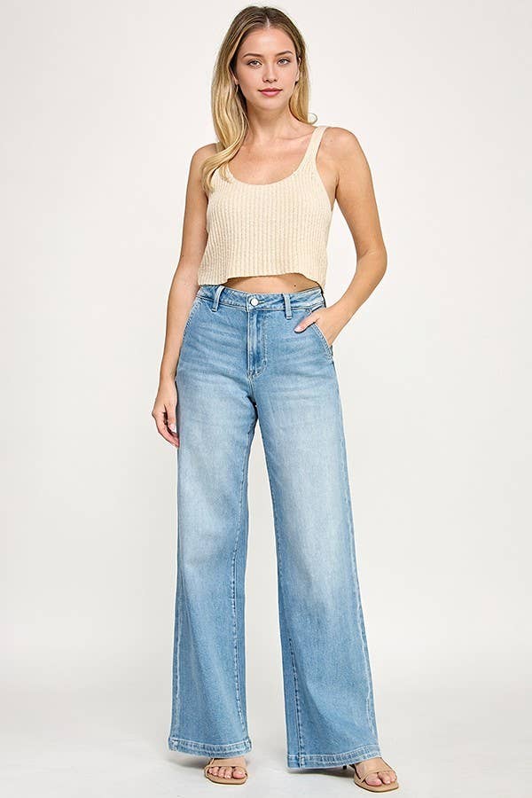 BRANDY SOFT TOUCH HIGH RISE PALAZZO JEANS