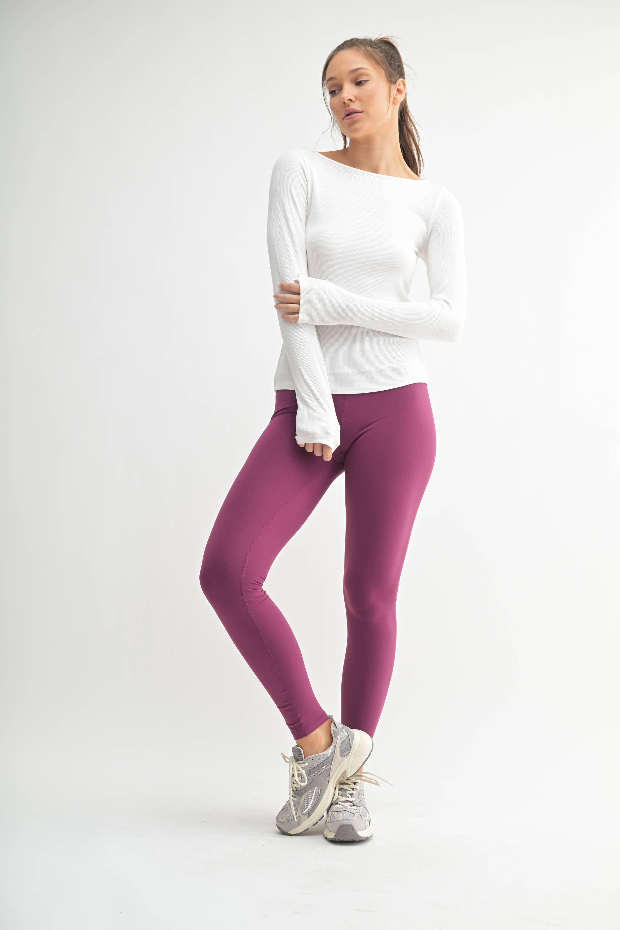 Barely There Boat Neck Micro-Ribbed Top