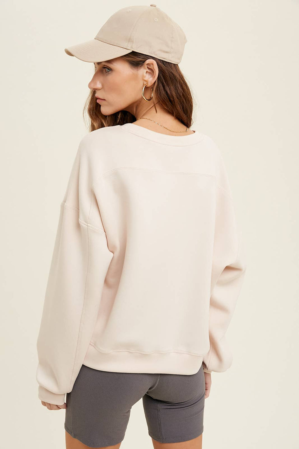 SCUBA RELAXED CROP SWEATSHIRT