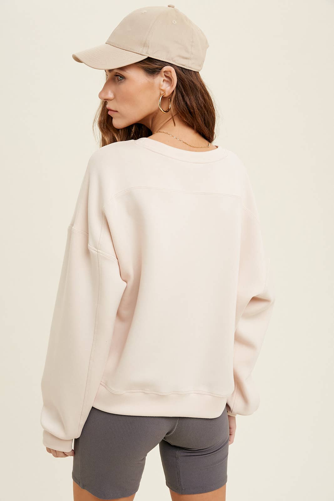 SCUBA RELAXED CROP SWEATSHIRT