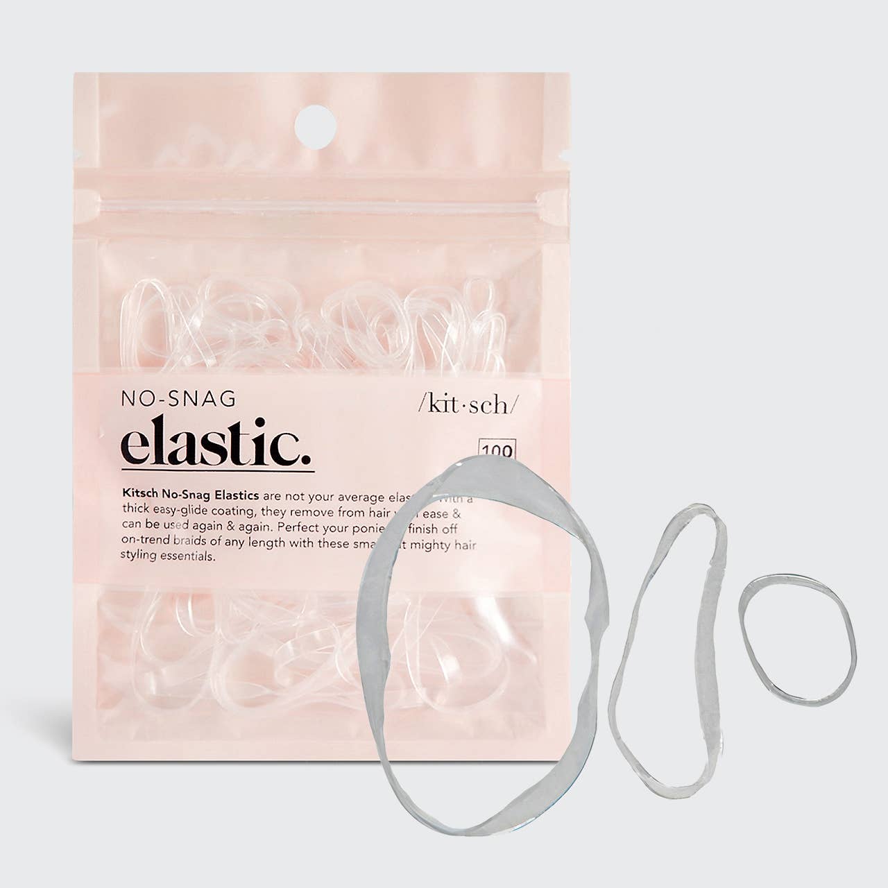 KITSCH No-Snag Elastic 100 pc - Clear