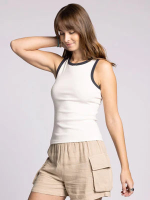 EDA Contrast Tank - BLACK/WHITE