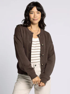 Brown Eliza Cardigan
