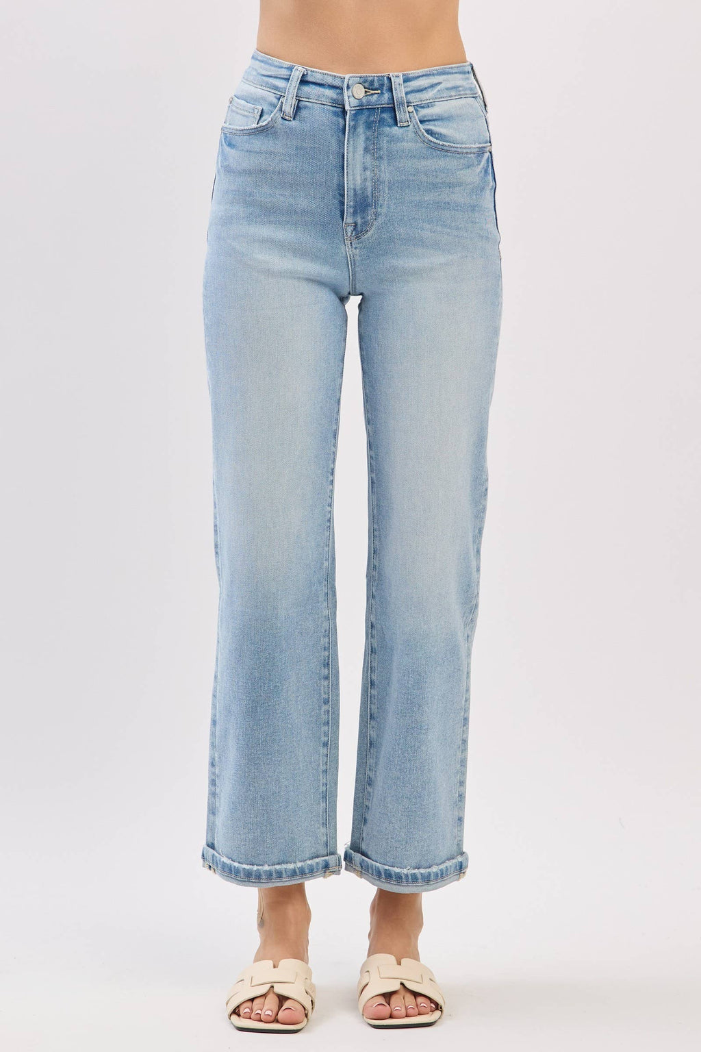 RELAXED STRAIGHT JEANS HIGH RISE