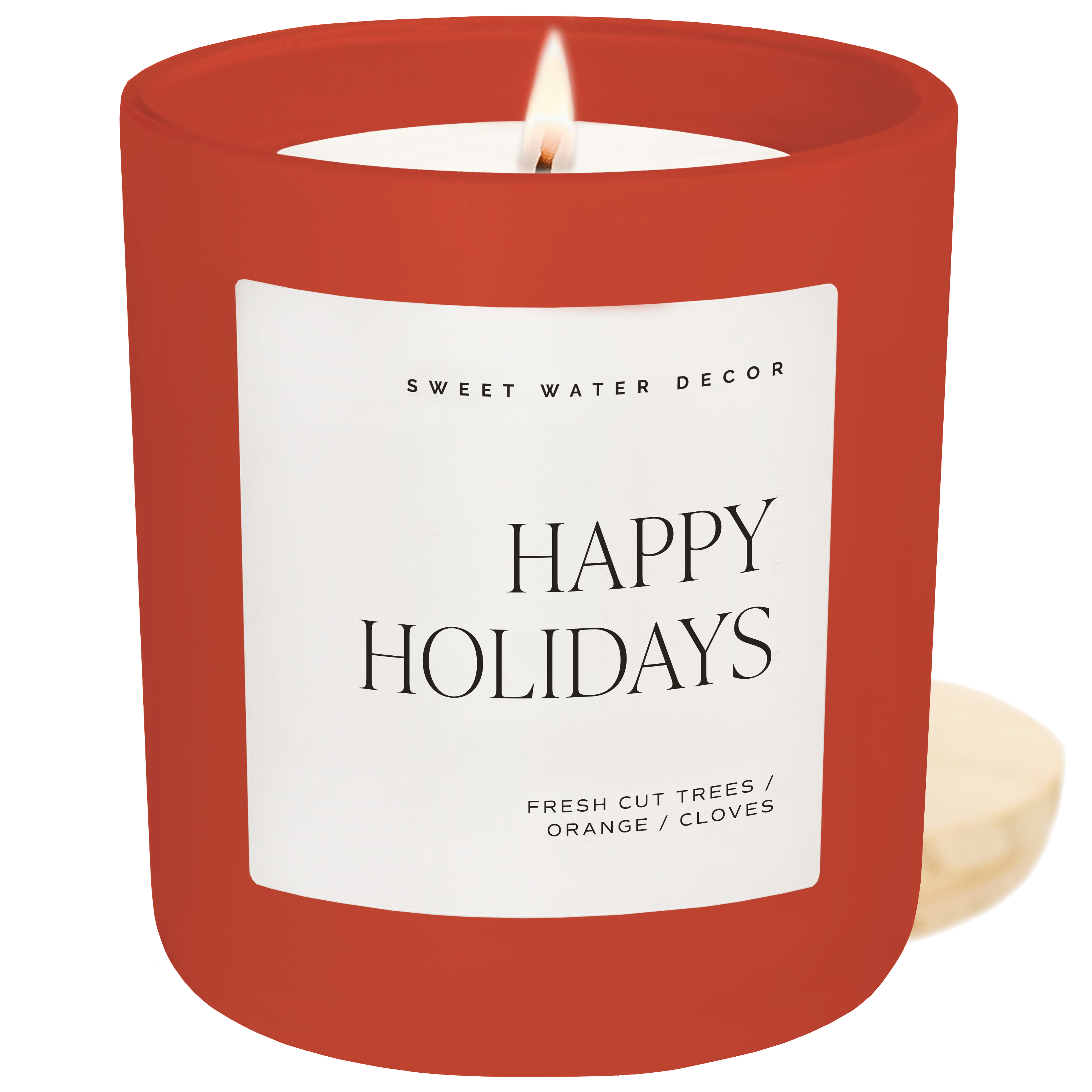 Happy Holidays 15 oz Soy, Matte Jar