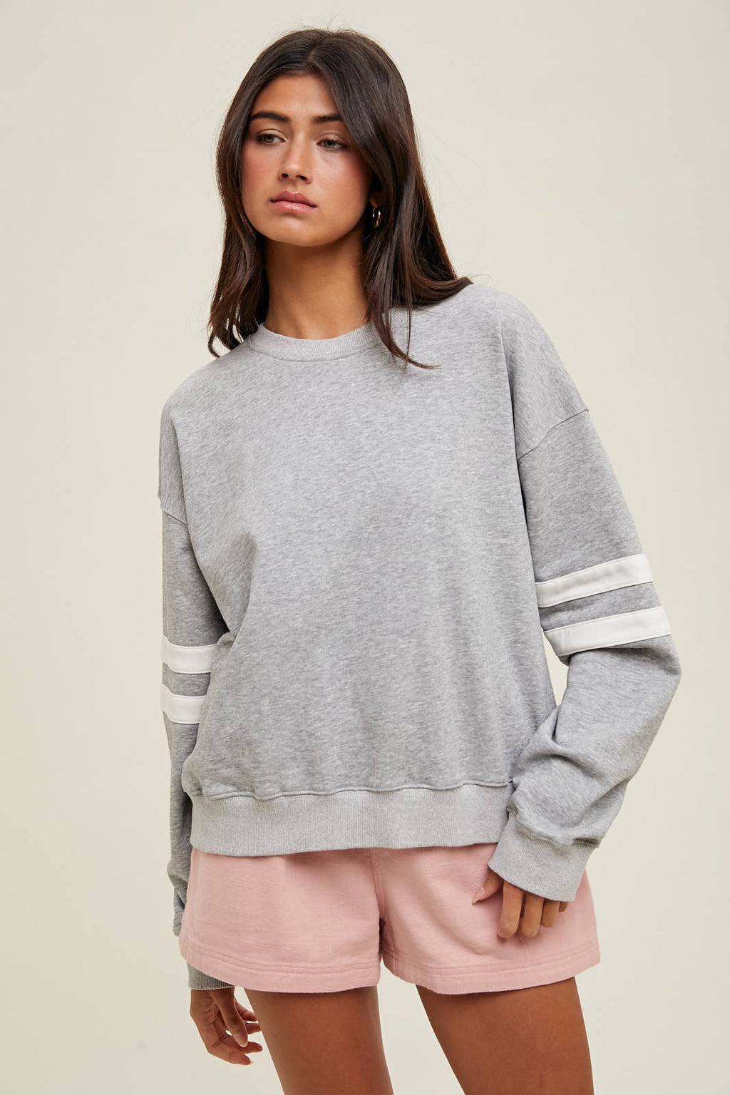 VARSITY STRIPED KNIT PULLOVER