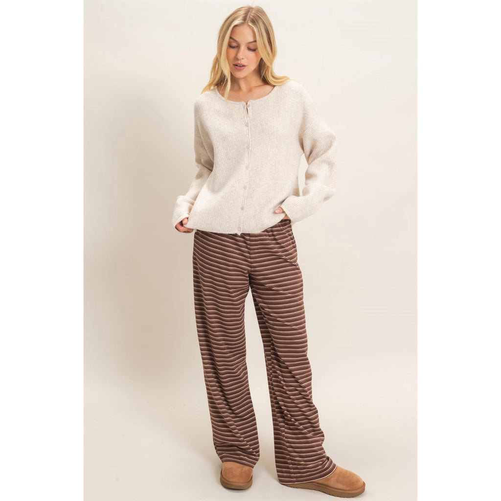 Oatmeal - Ribbed Cardigan