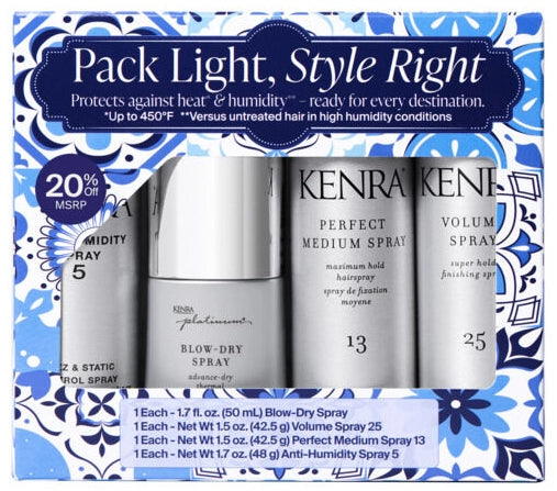 Kenra Professional Pack Light, Style Right Travel Set