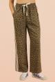 Mocha Striped Leopard Tie Pant