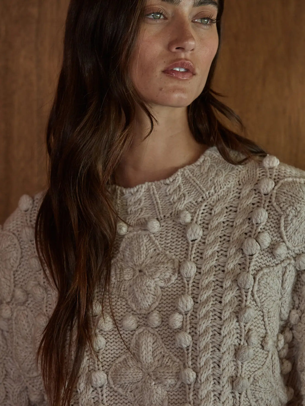 Gabrielle Natural Knit Sweater