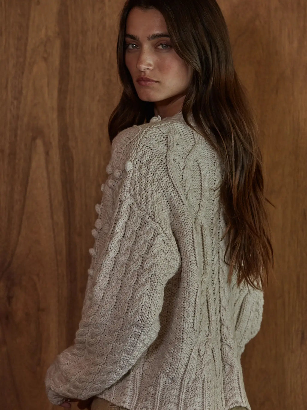Gabrielle Natural Knit Sweater