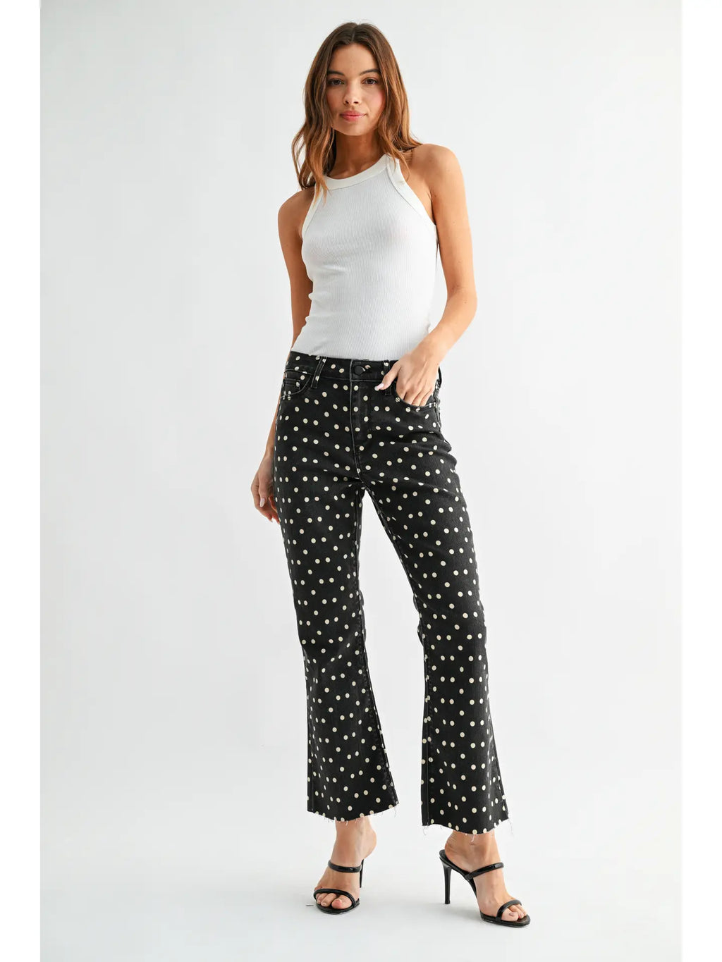 Polka Dot Crop Flare