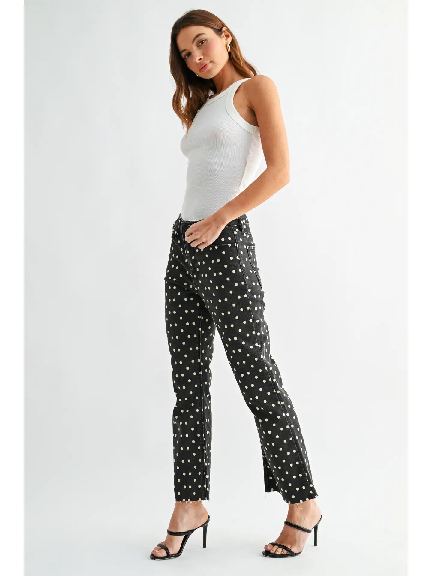 Polka Dot Crop Flare
