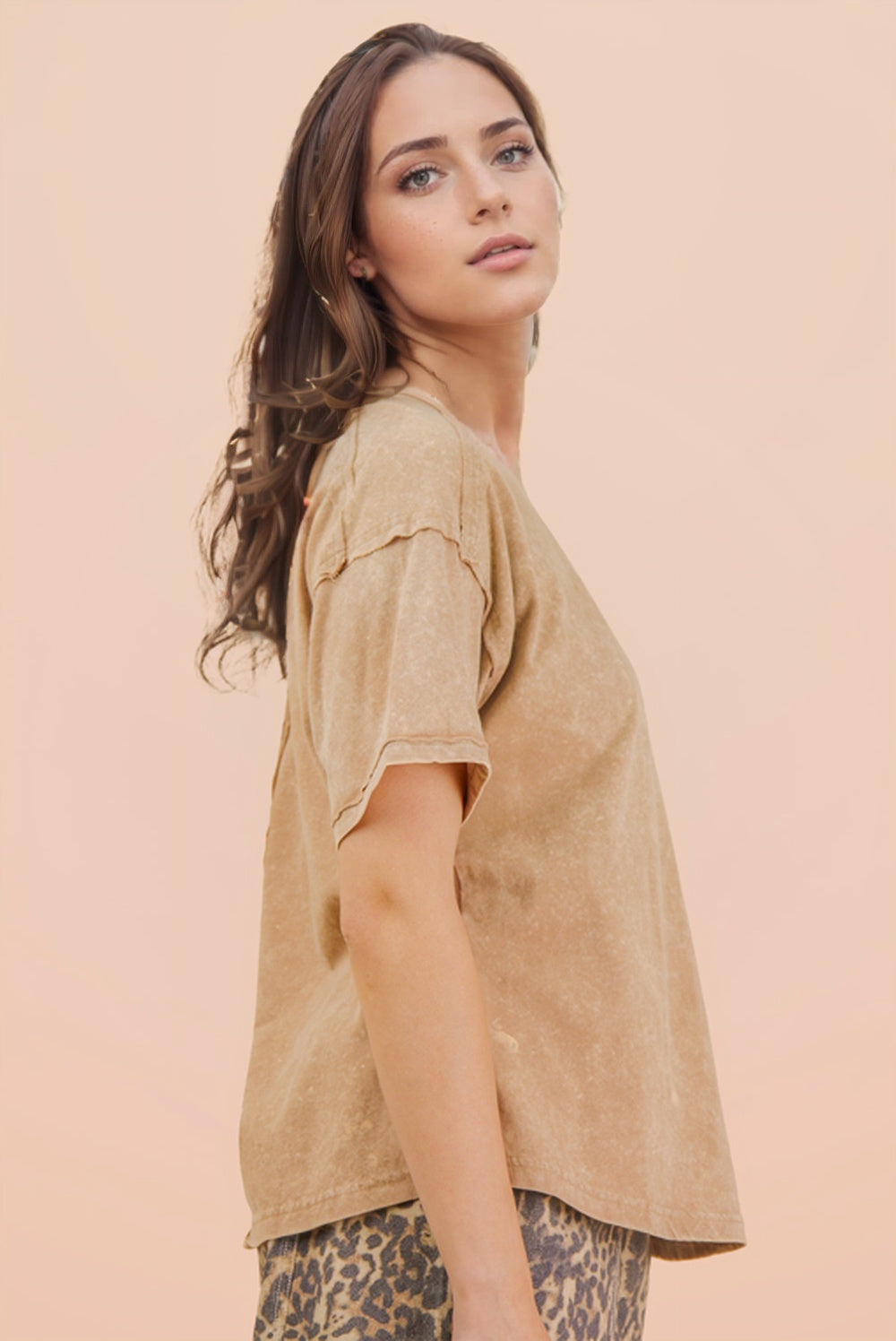 Short Sleeve Washed Pocket Tee