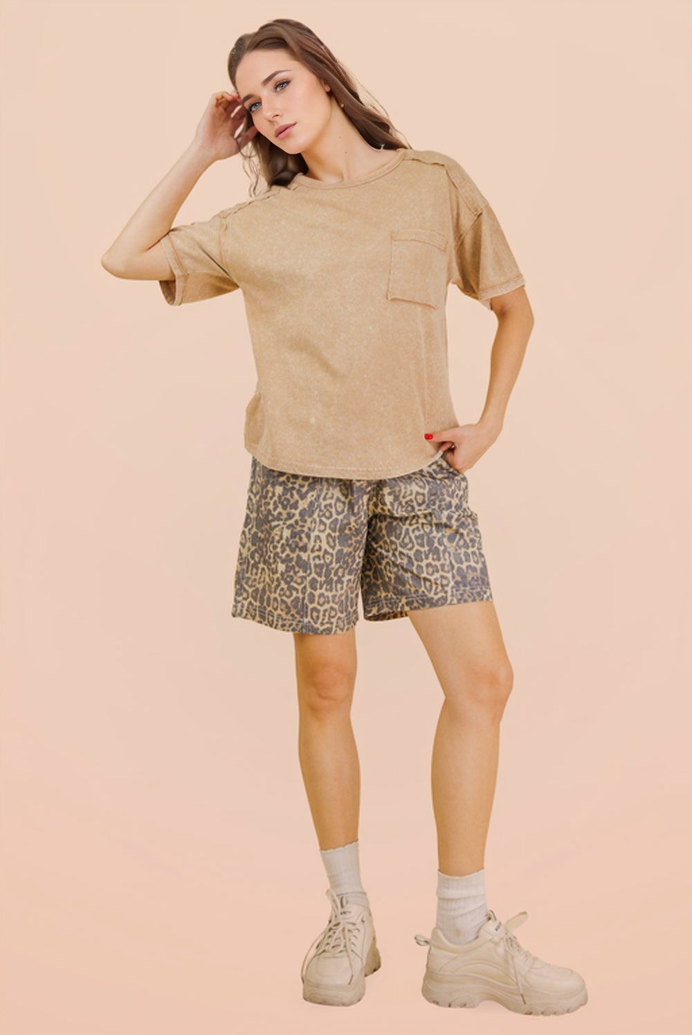 Short Sleeve Washed Pocket Tee