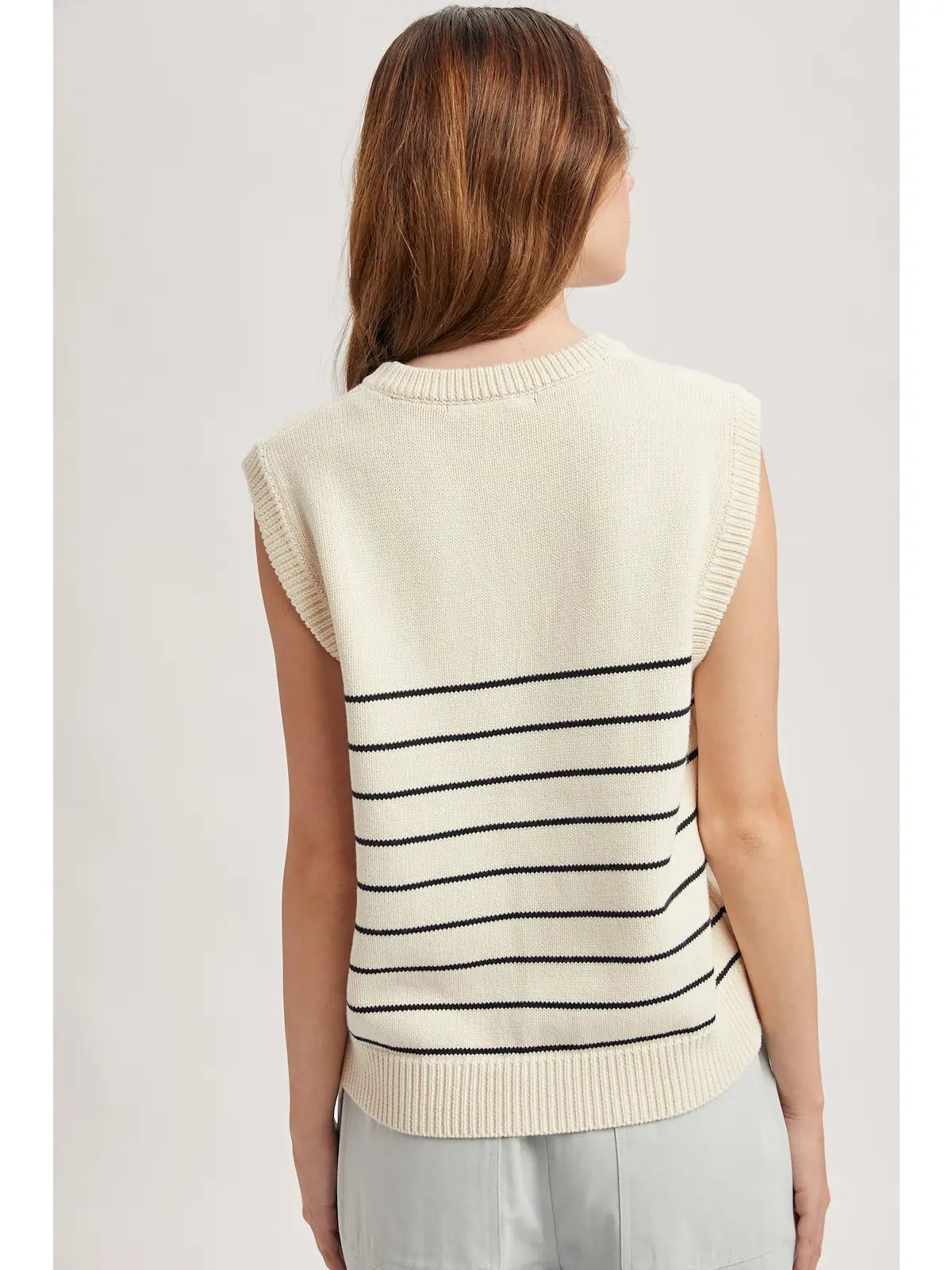 Striped Muscle Tank Sweater