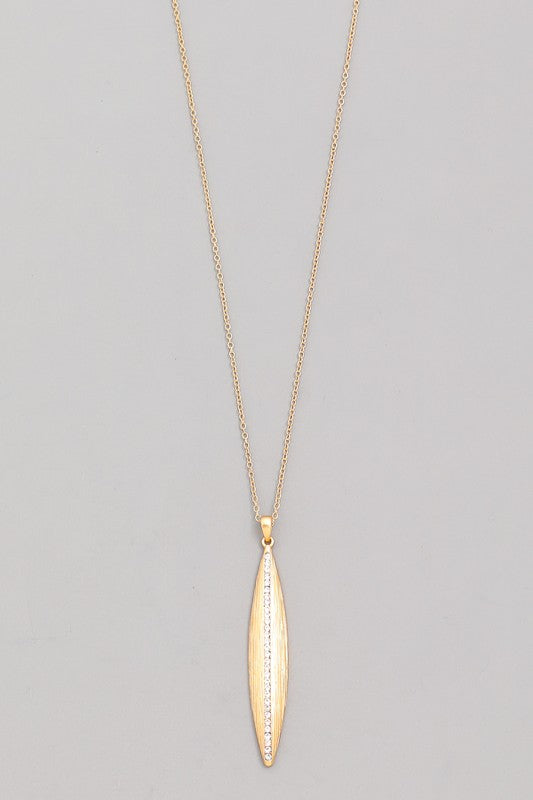 Thin Oval Pendant