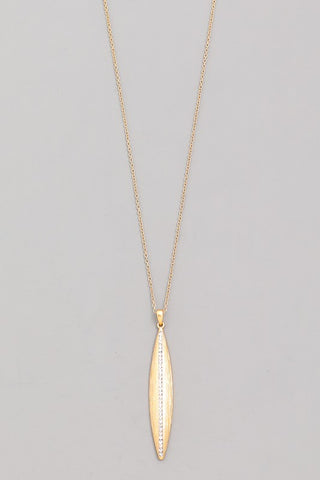 Thin Oval Pendant