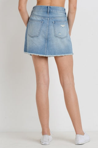 JBD Distressed Mini Skirt