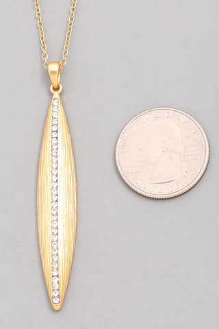 Thin Oval Pendant