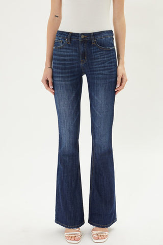 Mid Rise Flare Jeans
