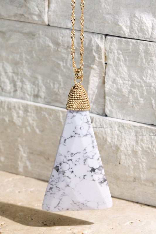 Triangle Stone Necklace