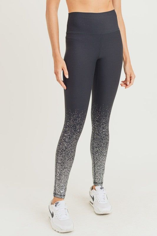 Metallic Raindrop Leggings