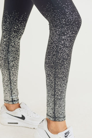 Metallic Raindrop Leggings