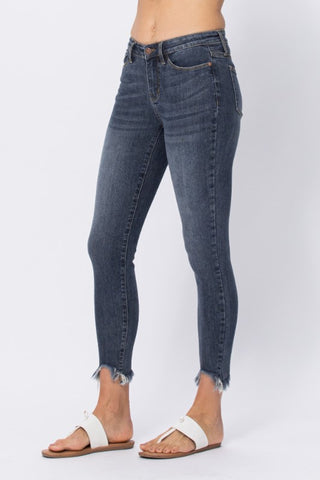 Judy Blue Shark Bite Hem Skinny