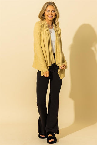 Draped Shawl Cardigan (2 colors)