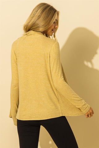 Draped Shawl Cardigan (2 colors)