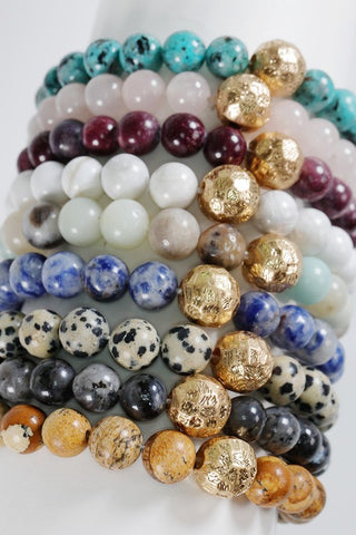 Stone Stretch Bracelet (3 colors)