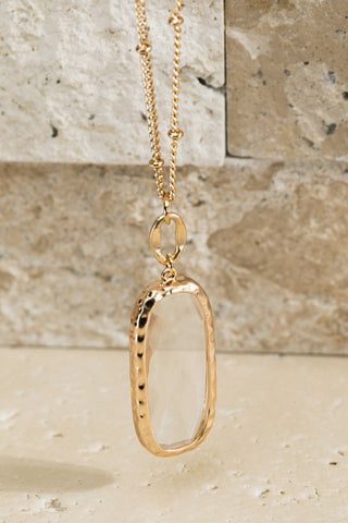 Faceted Stone Necklace