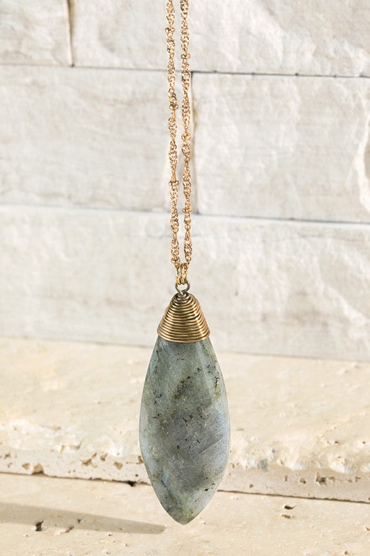 Opal Stone Necklace (2 colors)