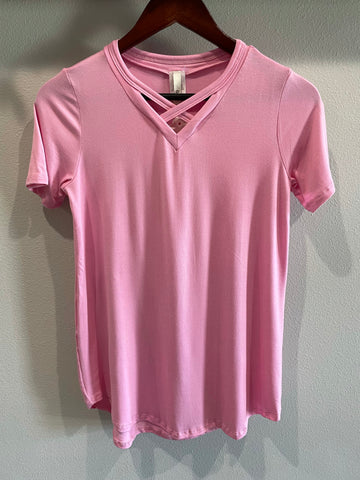 Girls Criss Cross Neck Top